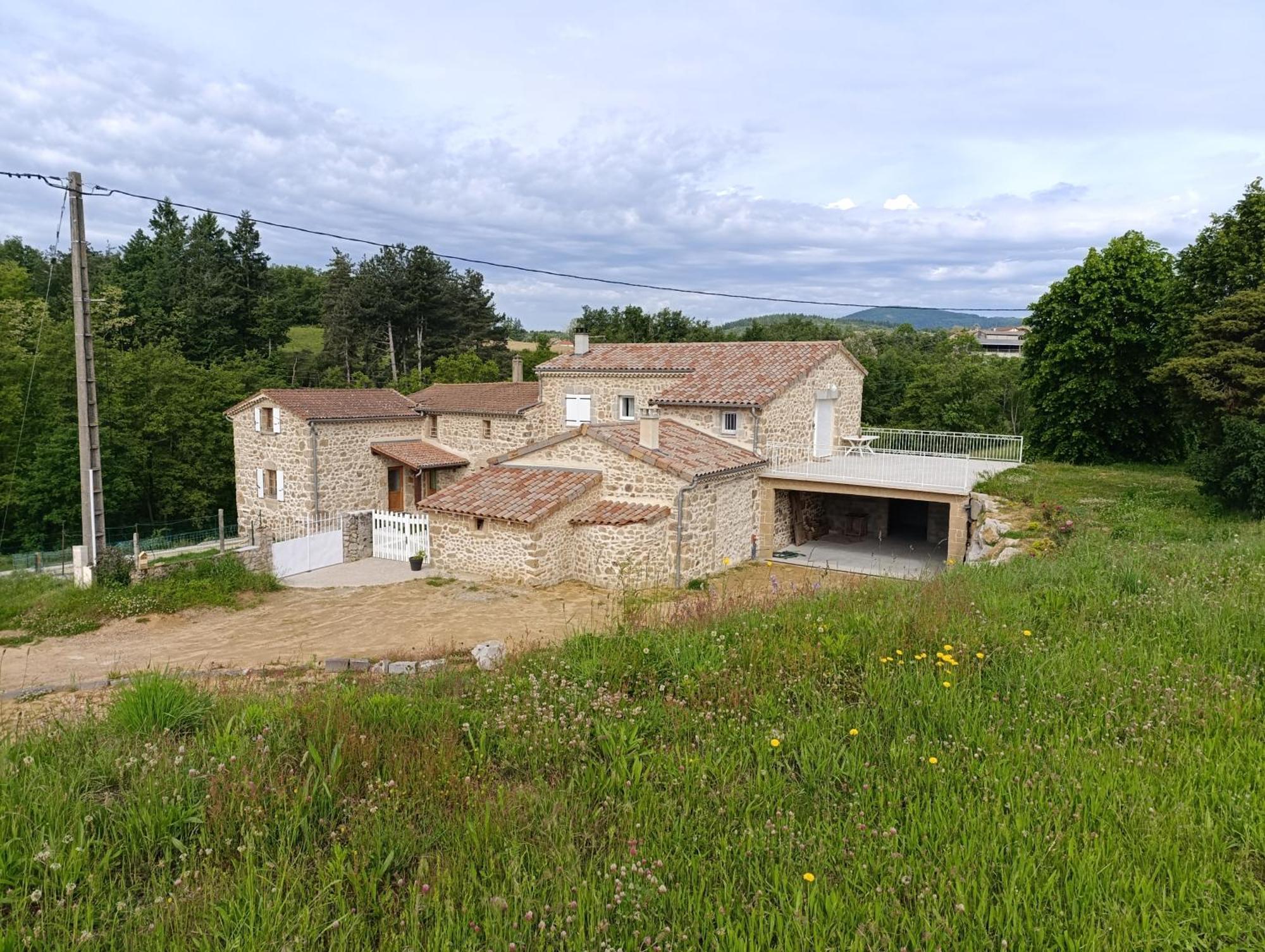Ancienne Ferme Tranquille En Haute Ardeche Etables  Bagian luar foto